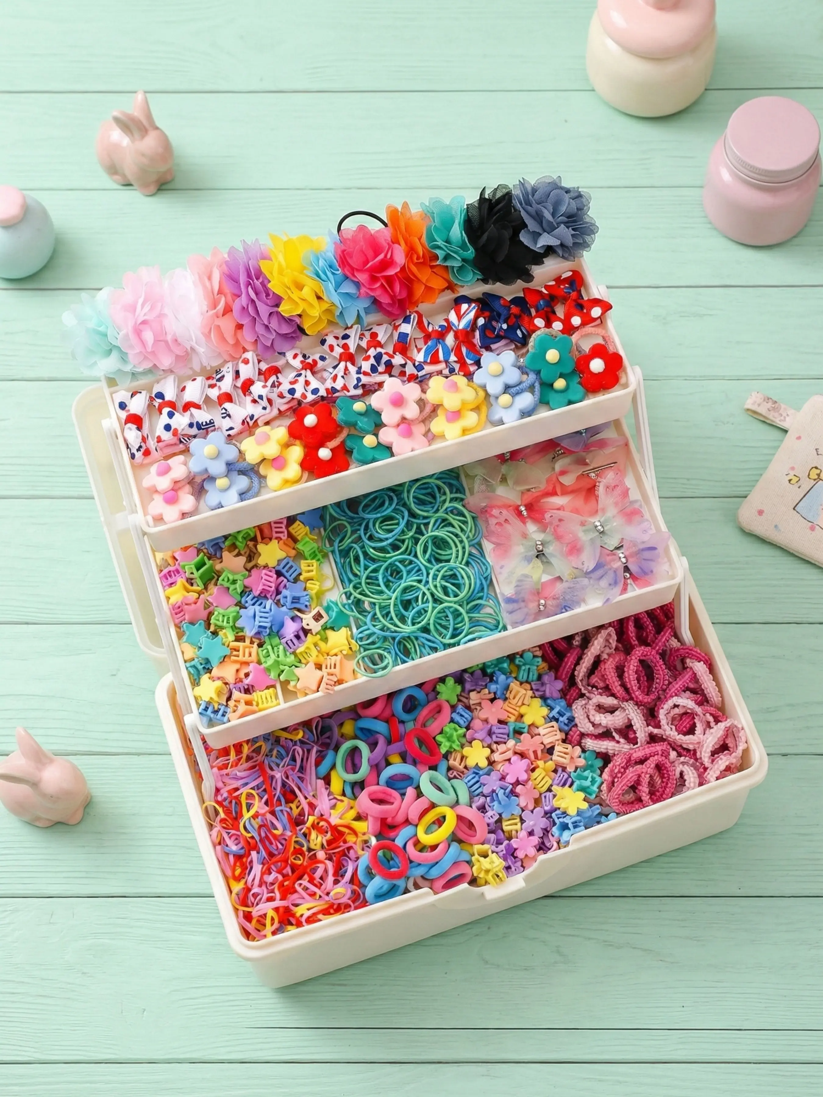 Fashion Hair Clips Set Etoleko Fashion Hair Clips Set - Pearls & Resin Barrettes  main image 2