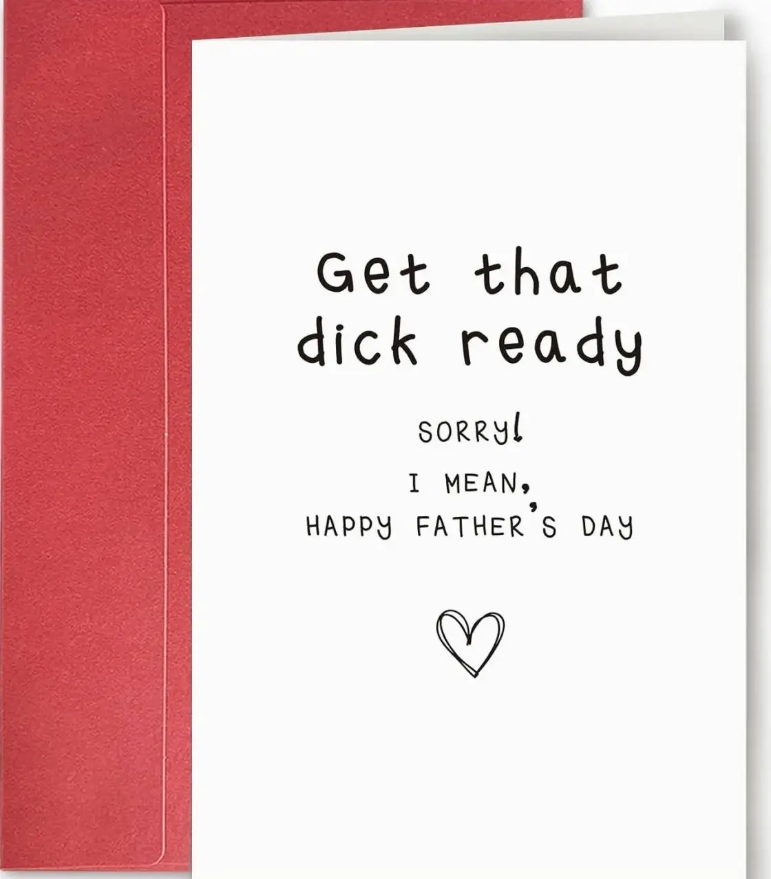 Dirty Father’s Day Card for Husband, Sleazy Fathers Day Card for Boyfriend Him, Raunchy Father’s Day Gift from Girlfriend Wife Her, Gift Card with Envelope