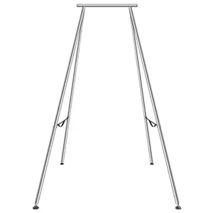 VEVOR Aerial Yoga Frame, 9.67 ft Height Yoga Swing Stand, Max 551.15 lbs Load Chrome-Plated Steel Pipe Inversion Yoga Swing Stand Yoga Rig Yoga Sling Inversion Equipment for Indoor Outdoor Aerial Yoga