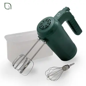 Willow Hand Mixer with 5 Speed Settings & 6 Attachments for Whipping Folding and Beating in Durable Compact Plastic Case Eco-Friendly Kitchen Tool