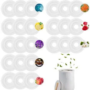 24pcs Towel Warmer Fragrance Disc Replacement, Fresh Fragrance Scented Pads, 8 Flavors Towel Warmer Fragrance Pads