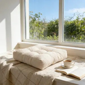 Thick Tatami Cushion, Non-Slip, Machine Washable Mat, Suitable for Living Room, Tatami, Bay Window, Yoga Meditation, and Children's Playroom