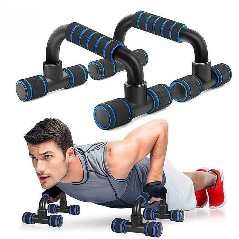 Unisex Ergonomic Push-Up Handles - Essential Home Fitness Strength Training Equipment, Non-Slip Stable Design, Portable & Lightweight, Easy to Store Space-Saving Size, Targeted Muscle Training for Chest, Arm & Core Fitness Enthusiasts