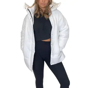 White Puffer with Hood