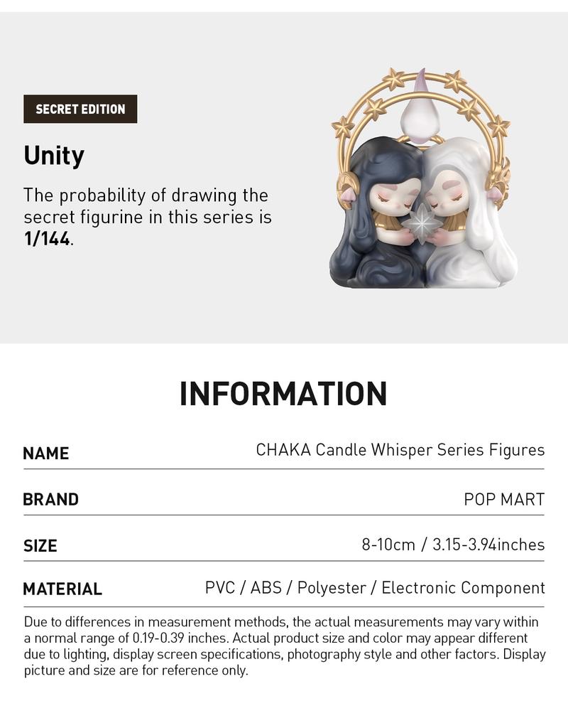 POP MART CHAKA Candle Whisper Series Figures