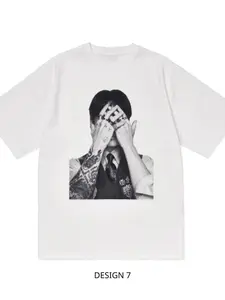 Minimal Kpop Aesthetic T-Shirt, Black White Graphic Tee, Streetwear Idol Style Shirt, Unisex Gift 3ZI