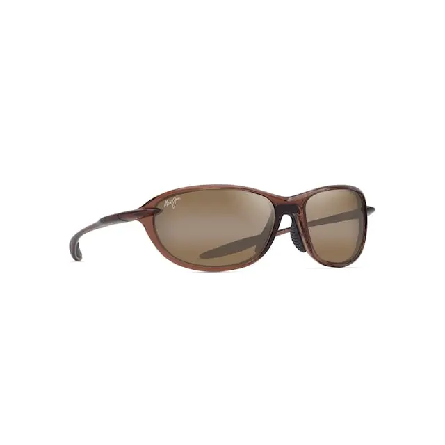 Maui Jim Ho'okipa Ultra R Sunglasses H339-01 Shiny Trans Brown Frame HCL Bronze Lenses