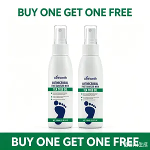 [Buy1Get1Free]Foot Spray with Tea Tree Oil - Athletes FootTreatment, Foot Odor Eliminator, MoisturizingDry Feet & Soles, Long-Lasting Antibacterial &Deodorizing Foot & Toenail Care Spray sanitizer formula fast- para malo lordelo spies