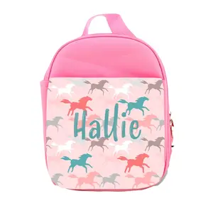 Personalized Insulated Lunch Bag- Pink Ponies