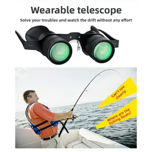 10 times to see the drift fishing, zoom in and close the fish drift glasses, fishing telescope, ultra-wide-angle portable camp goggles