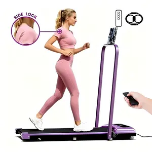 Walking Pad Treadmill for Home with Handrail - Treadmills Walking Pad, Remote Control, LED Display, 265LBS Weight Capacity, Dual Shock Absorption, Wide Belt, Compact Design for Easy Indoor Workouts