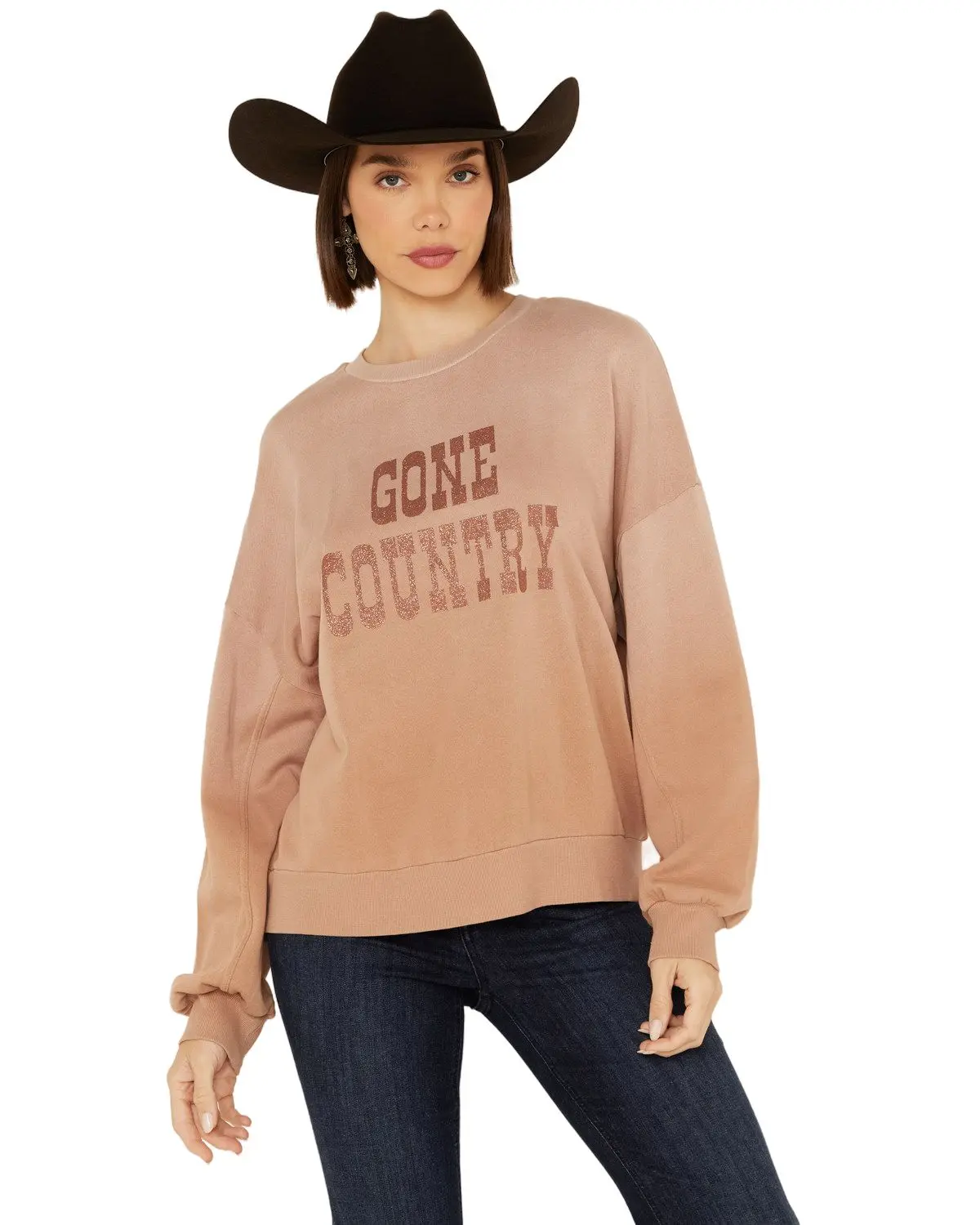 White Crow Women's Women'S Glitter Gone Country Graphic Sweatshirt - Pt234589bb