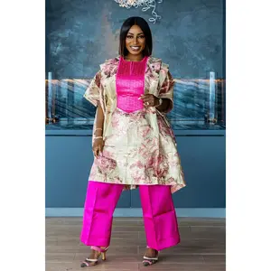 Olori Brocade Set|Pink
