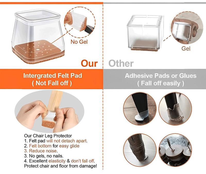 Square Chair rubber Leg Protectors for Hardwood Floor Fits All Shape Chair Mat for Wood and Tile Floors. Chair Leg Universal Cover Elastic Mold Rectangular Silicone Square Chair rubber Leg Protectors for Hardwood Floor Fits All Shape Chair Mat for Wood and Tile Floors. Chair Leg Universal Cover Elastic Mold Rectangular Silicone