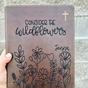 Personalized NIV Journaling Bible | Custom Engraved Name | Personalized Bible with Laser Engraving | Christian Gift