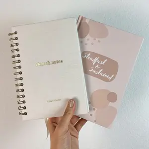 Journal Duo (Spiral): Bible and Church Notes  - Christian Journals 2 Pack - by Steadfast and Sustained - Sermon Notes Journal and Devotional for Verses, Takeaways, Notes, and Prayer (SOAP Inspired Style)