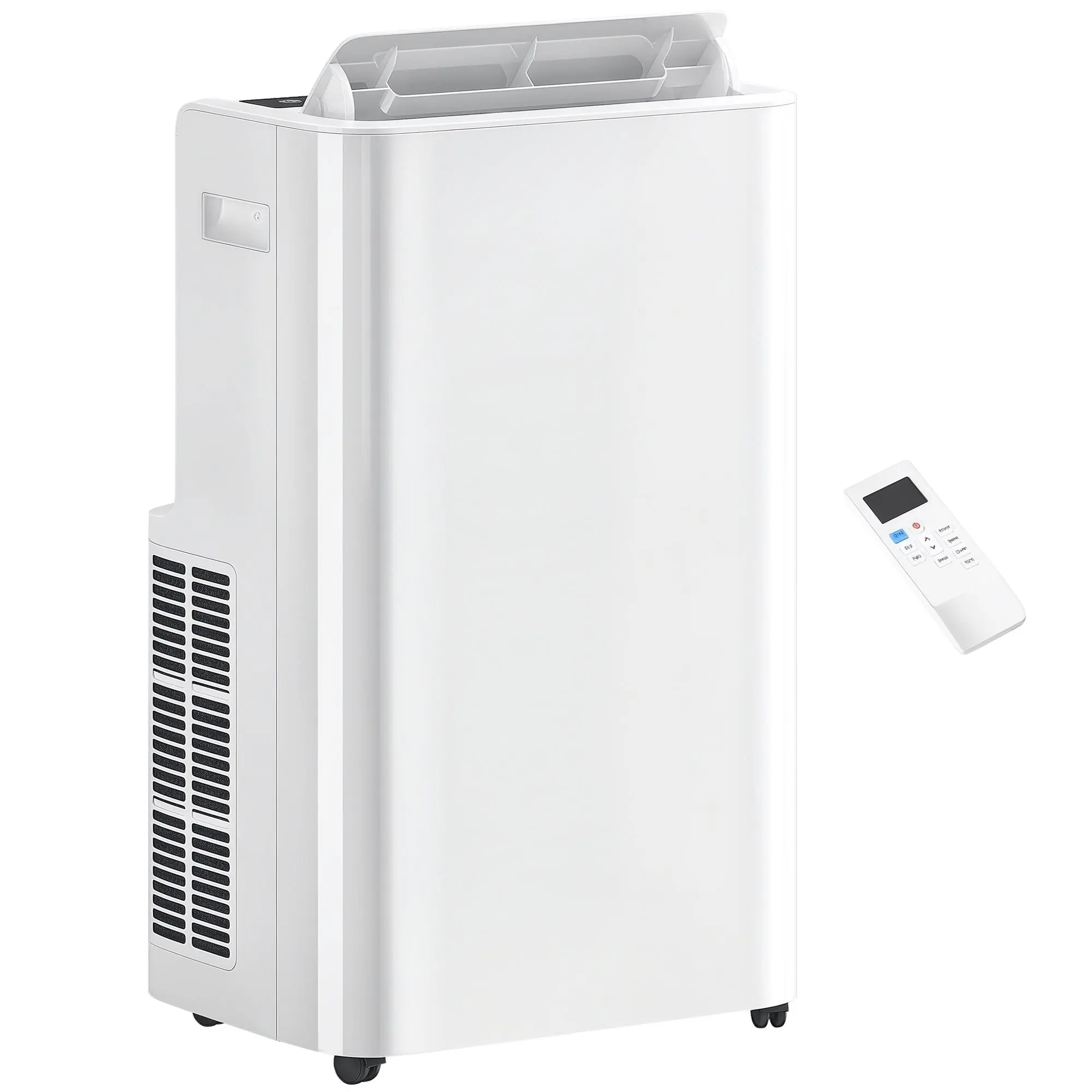 HOMCOM 12000 BTU Portable Air Conditioner with Remote Control, Free Standing AC Unit with Built-in Cool, Dehumidifier, Fan Modes for Room Up to 550 Sq.Ft., 24 Hour Timer, Window Installation Kit