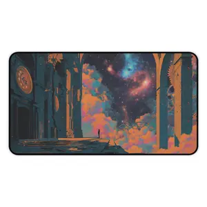 XXL Gaming Mouse Pad | Abstract Surreal Art Desk Mat | Non-Slip Rubber Base