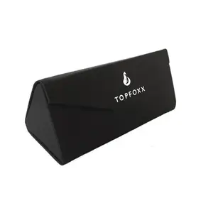 Black Foldable Sunglasses Case - Versatile Design for Everyday Use