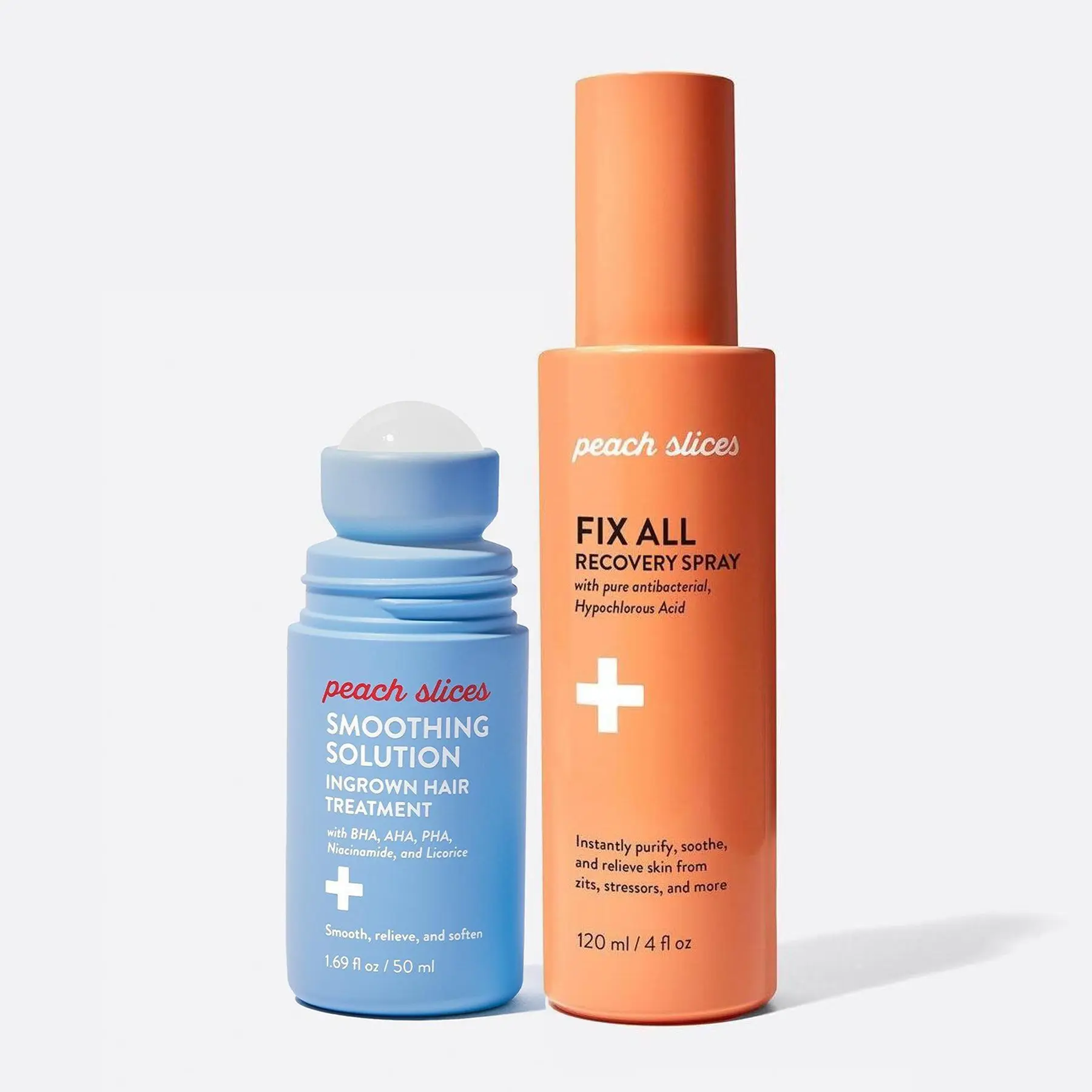 The Reset Duo from Peach Slices: Smoothing Solution Ingrown Hair Treatment and Fix All Recovery Spray The Reset Duo from Peach Slices: Smoothing Solution Ingrown Hair Treatment and Fix All Recovery Spray