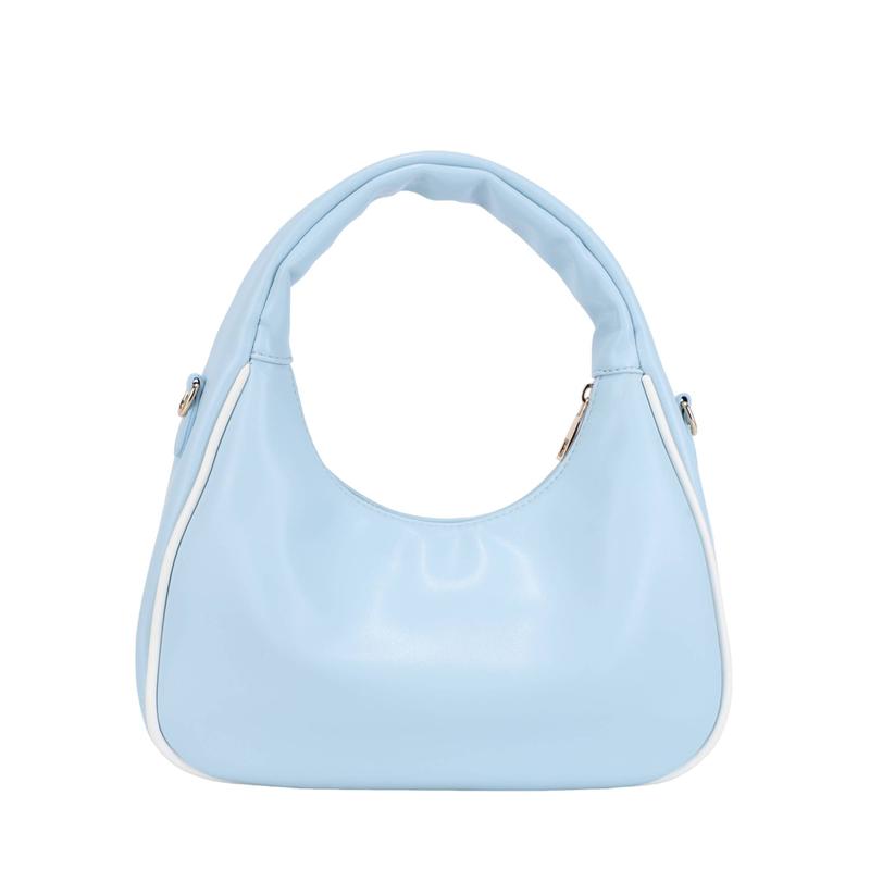 Bolso Hobo Celeste con Asa Acolchada - Materiales de Alta Calidad
