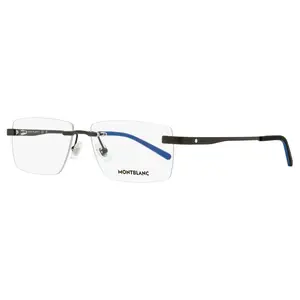 Montblanc Rimless Eyeglasses MB0105O 001 Matte Black 57mm