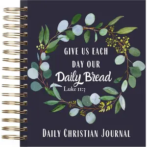 - Christian Journals for Women & Men, 8.5" x 6.5", 365 Pages, Navy Blue Hardcover &  Spiral Binding,  Journal for Women,  Notebook