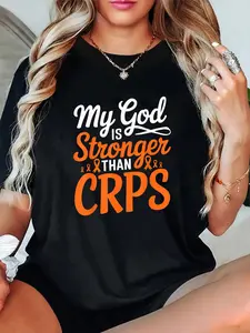 100% Cotton Unisex Multiple Sclerosis Awareness Leopard Print MS Orange Ribbon T-Shirt – Cozy & Stylish, Work From Home or Weekend Wear