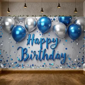 Birthday Party Decorations for Boys Girls Time To Adult Happy Birthday Banner Balloons Yard Sign Party Supplies