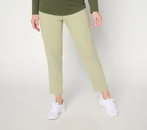 Denim & Co. Active Regular Duo Stretch Straight Leg Ankle Pants