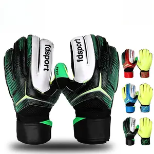 Football  goalkeeper  gloves, adult finger guard full latex gloves, professional goalkeeper game protective hand gloves