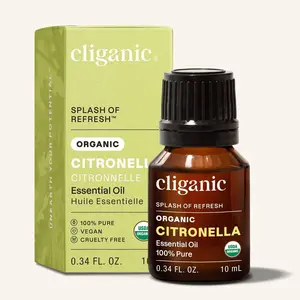 Organic Citronella Essential Oil for Body Care and Aroma - Vegan and Comfortable Aromatherapy Solution