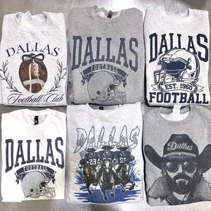 Dallas Football Graphic Tee Dallas Sport Sweatshirt Spirit Animal Dallas City Football Unisex Casual Crewneck Top