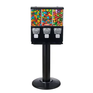 VEVOR Gumball Machine with Stand Vending Coin Bank Vintage Candy Dispenser Black