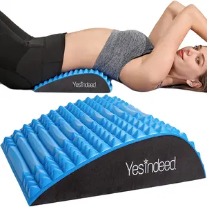 YESINDEED Back Stretcher Pillow – Pain Relief for Lower Back, Lumbar Support, Posture Correction, Sciatica Aid, Orthopedic Design, Easy to Use at Home, Office, or Anywhere, Orthopedist Recommended YESINDEED