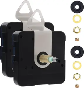 2-Pack I Shaft Quartz Clock Movement Replacement,  Operated Clock Mechanism Kit for DIY Wall Clock Repair & Custom Clocks