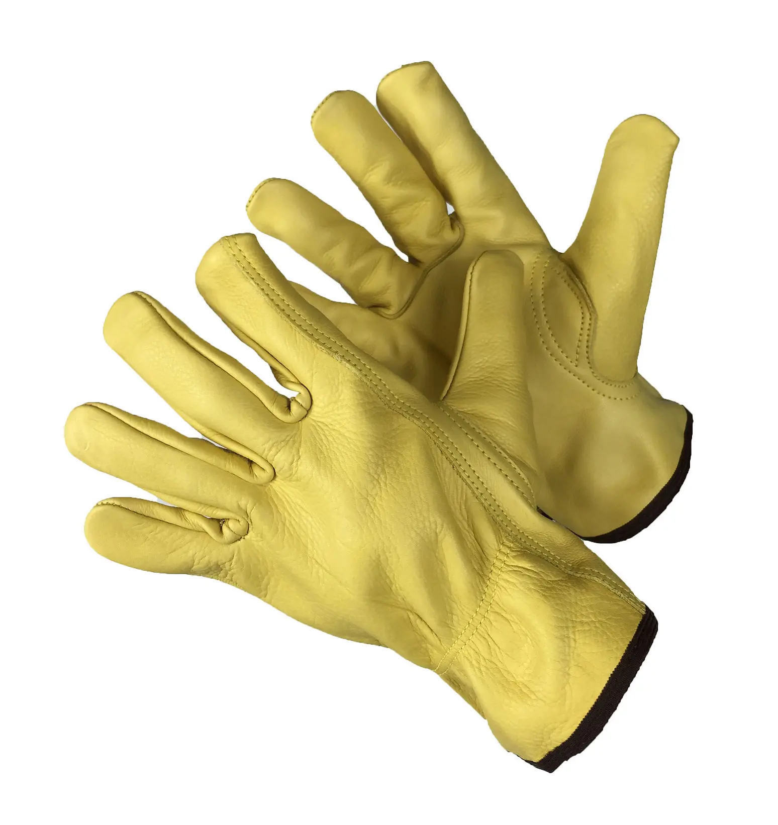 12 pair TUFF-GARD 32-1383GB BROWN Standard Grade Driver Gloves  / Great for truck drivers, machine operators,  and other work
