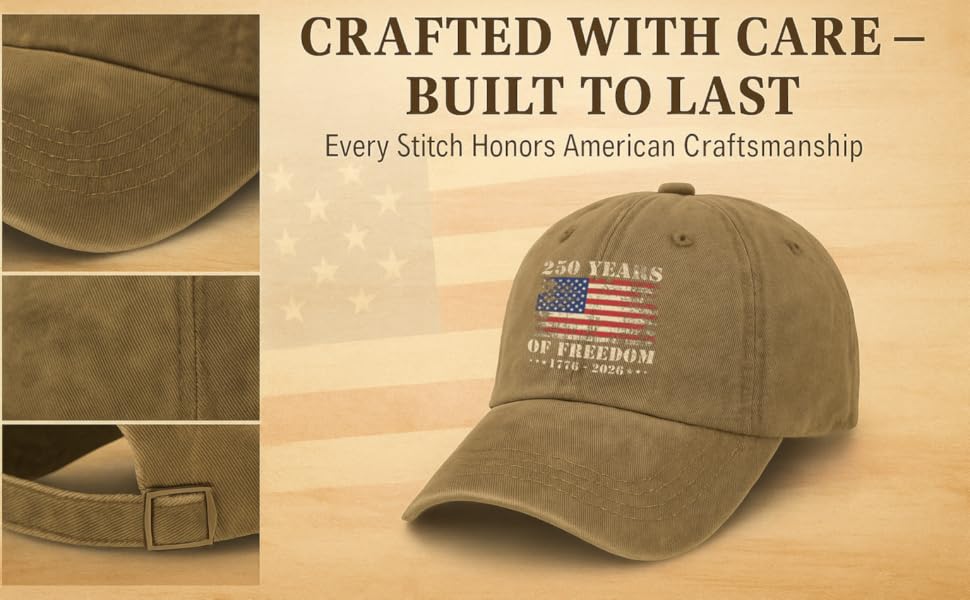 America Birthday Hat 1776 2026 250 Years Anniversary Hat for Men Low America Birthday Hat 1776 2026 250 Years Anniversary Hat for Men Low