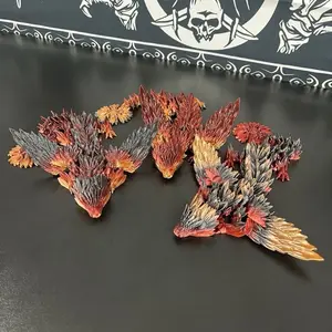 Tri-color Articulated Sunflower Dragon