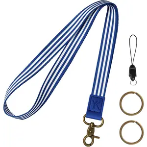 Lanyards for ID Badges & , Long  Teacher Lanyard for Women Men,  Lanyard Strap for Id Card Holder, Wallet (Royal Blue)