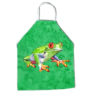 212 MAIN Frog Bib-Style Apron, 27x31 in, Cloth Home Care Supply