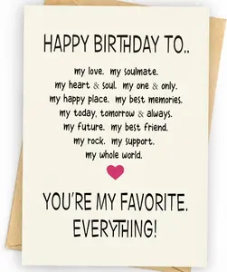 Funny Birthday Card & Gifts for Men Husband Boyfriend Him, Happy Bday Card, Sweetheart Romantic Raunchy, For Her Him