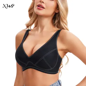 XWB Women's Basic Wireless Jelly Bralette - Push-Up, Seamless, Soft, V-Back T-Shirt Bra, Hand Washable, Ideal for Everyday Wear (Includes Push-Up, Seamless, Wire-Free, No-Underwire Bralettes), Push-Up Wireless Bralettes, Seamless Wireless Bralettes