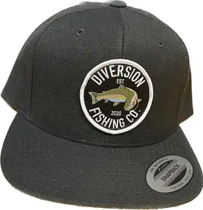 RAINBOW TROUT SNAPBACK-Black
