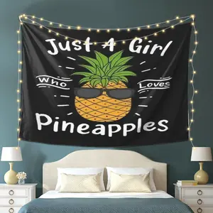 Tapestry Pineapples Birthday/Housewarming/Party Decoration - Living Room, Bedroom, Office Horizontal Wall Hanging - Perfect Gift for Racing Fans - No Electricity Required, Bold Font Design, High Quality Printing, Must-Have for Sports Enthusiasts