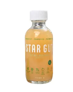 Star Juice Gut Health Liquid Vitamin Drink - Prebiotics, Probiotics, Digestive Enzymes, Organic Ingredients, Aloe Vera, Apple Cider Vinegar - Digestive Support, Gluten Free, Vegan, Kosher Safe, Metabolism Boost - 8oz Bottles (Pack of 6)