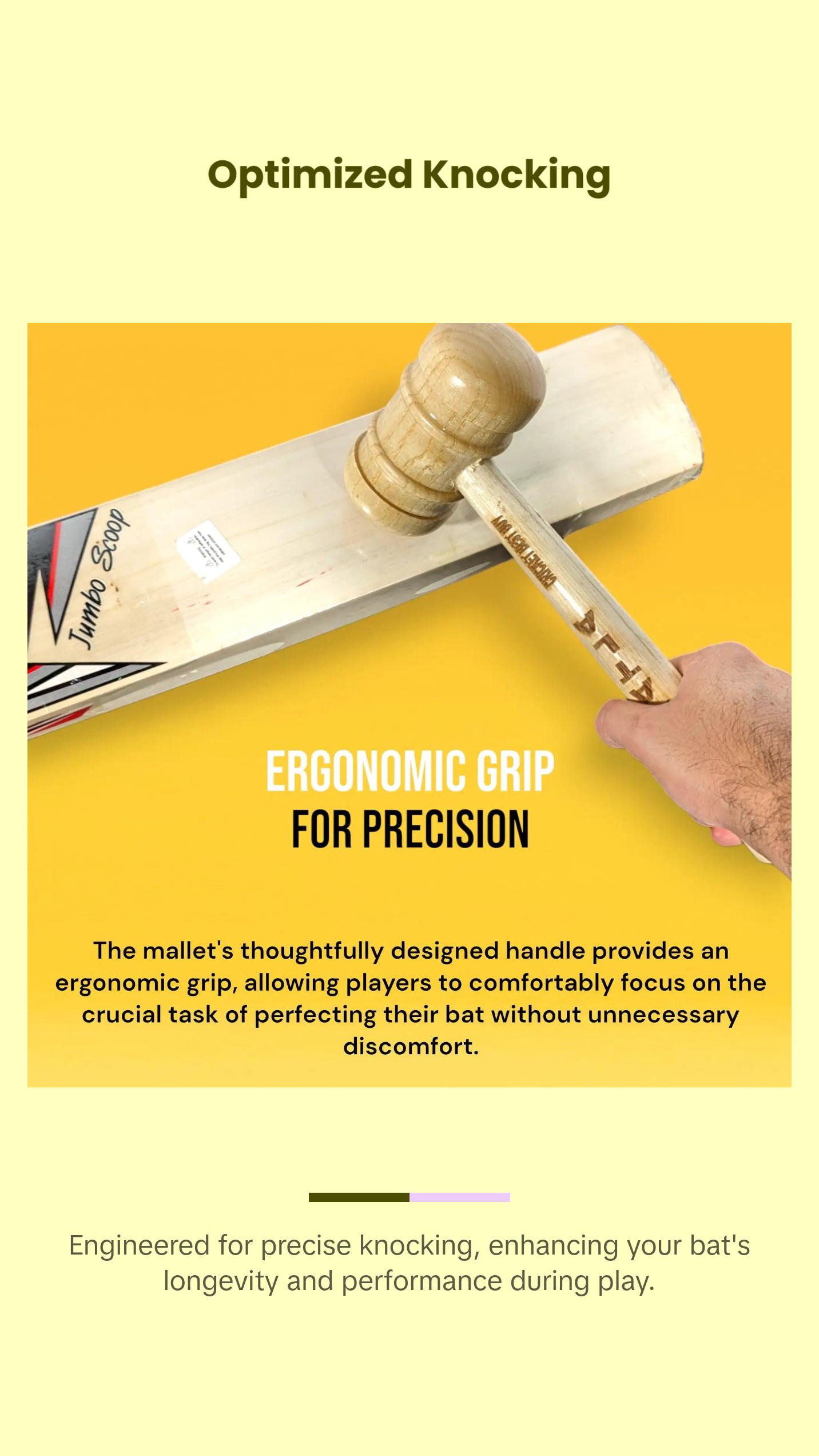 CBB Cricket Bat Mallet Wooden Pro Knocking Bat Hammer