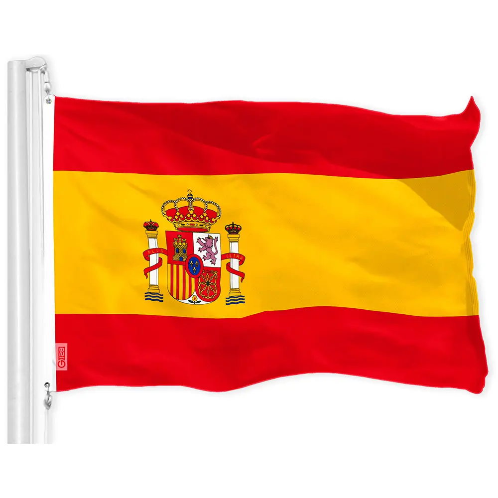 Spain (Spanish) Flag 150D Printed Polyester 3x5 Ft
