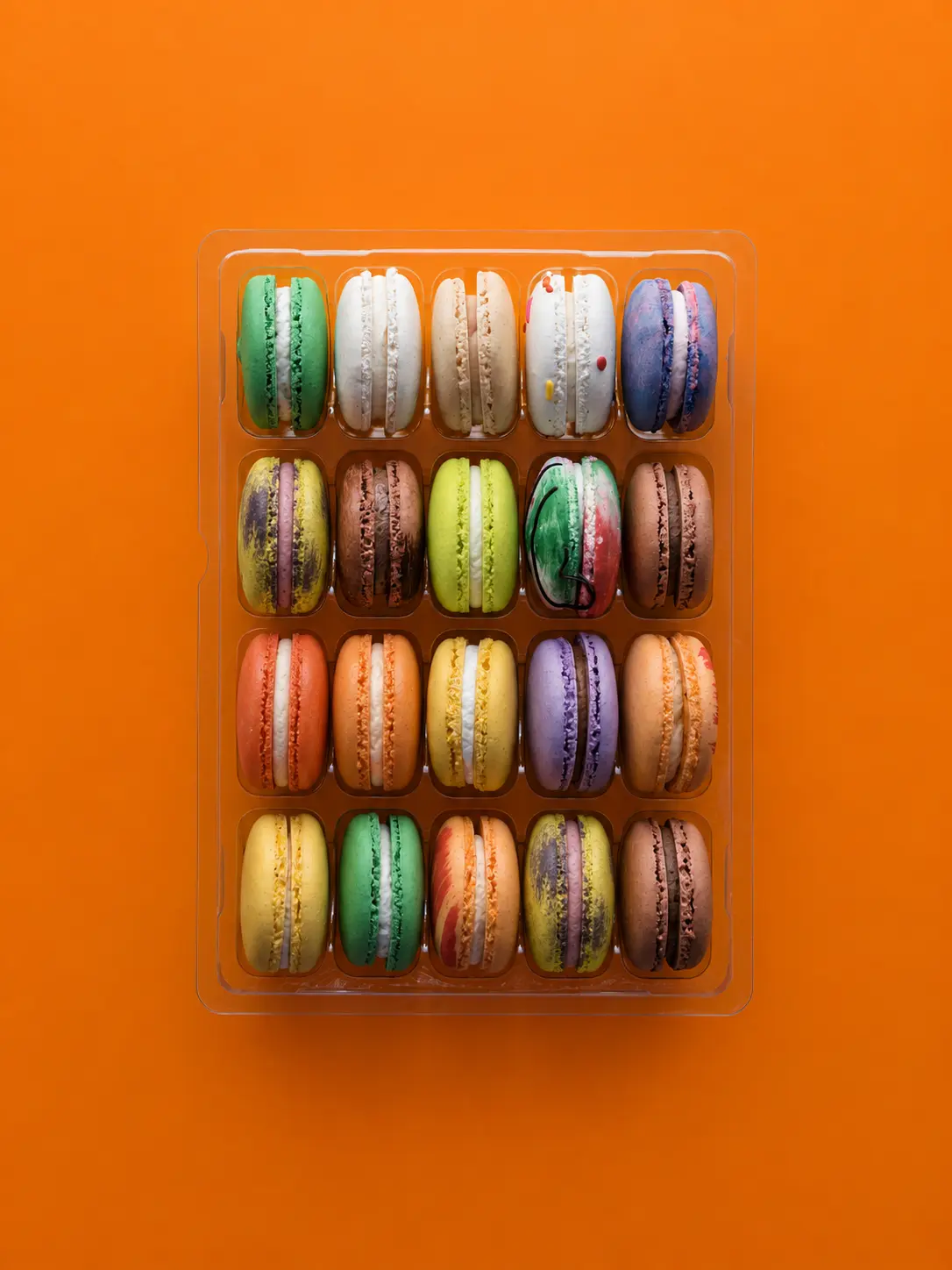 20 Pack of French Macarons - Amanda's Macaron Shoppe Assorted Macarons, 20 Count Gluten Free Sweet Snack Cookies
