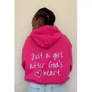 Just a Girl After God's Heart Hoodie - Gildan Cotton Handmade Item Made to Order